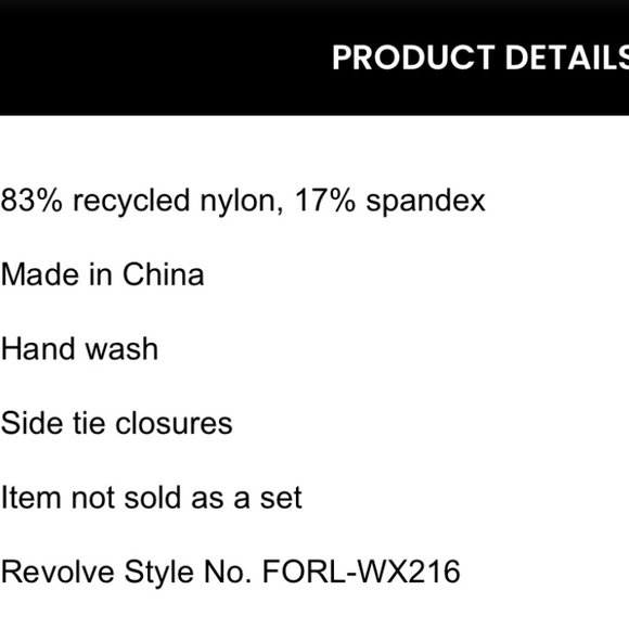 FOR LOVE AND LEMONS 🍋 BAY BIKINI BOTTOM NWT SIZE LARGE - Picture 6 of 11